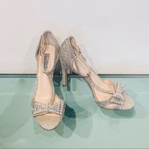 INC Crystal Ankle Strap Wedding Bridal Pumps